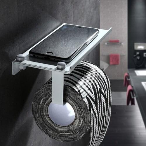 Stainless Steel Bathroom Toilet Holder Paper Towel Holder Paper Hook And Phone Holder Toilet Paper Holder Bathroom Hardware