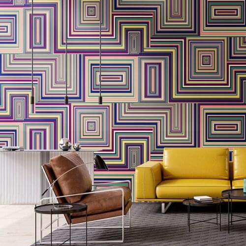 Geometric Bedroom Decoration Wallpapers Waterproof And Moisture-Proof Background Home Decor Wallpaper Decoration 3d Wall Sticker