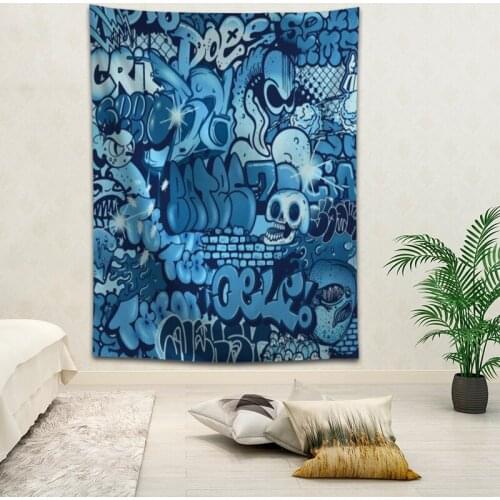 Hot Sale Custom High Quality Graffiti Wall Hanging HD Landscape 3D Printing Digital Printing Home Decoration Tapestry