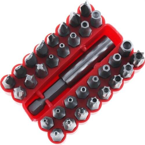 33 in 1 Hollow Screwdriver Kit with Hexagonal Batch Screwdriver Set Household Repair Tool Socket Magnetic Multi Tool for Screw