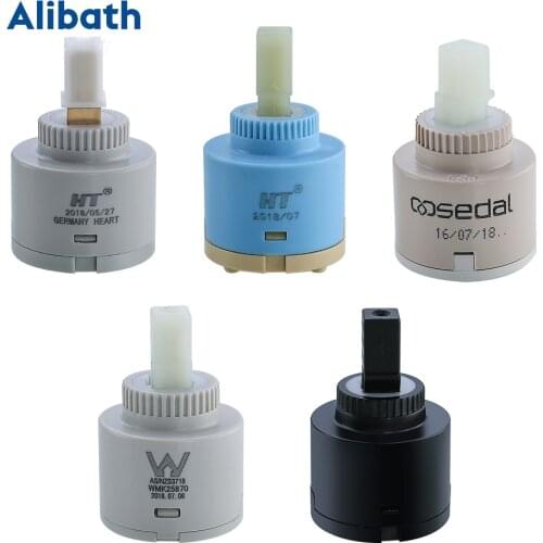 25mm / 35mm / 40mm Ceramic Cartridge Faucet Cartridge Mixer Low Torque Faucet Accessories Spindle Free Rotation Flat Base