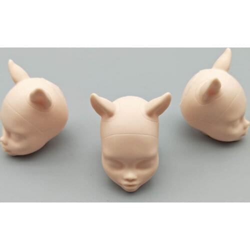Soft Plastic Practice Makeup Dolls Head For Monster High Doll 1/6 BJD Dolls Practicing Makeup Monster Head Without Hair