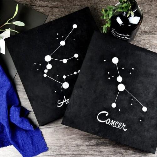 PA20 Embroidery twelve constellation album diy handmade creative couple romantic paste album boyfriend birthday gift