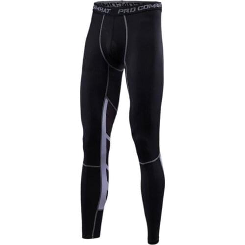 Casual Pants Men Quick-drying Sports Fitness Running Tight Pants Stretchy Leggings Trousers