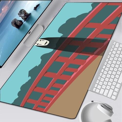 Non-skid Anime Spirited Away Office Mice Mouse Pad Mat Carpet Gamer Soft Mouse Pad Large Mouse Pad Keyboards Mat Manga Gift