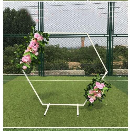 Wedding Decoration Wedding square arch background decoration Birthday party decoration arch metal flower balloon arch