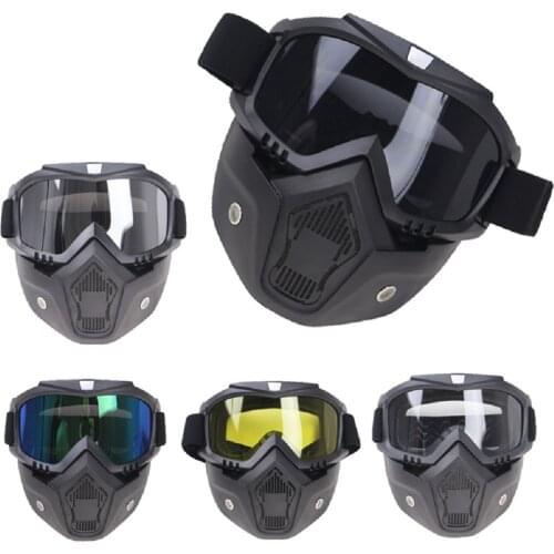 Tactical Glasses Goggles Fashion Full Face Motorcycle Mask Goggles Kids Adult Motocross Off-Road Windproof Glasses Cover Headwea