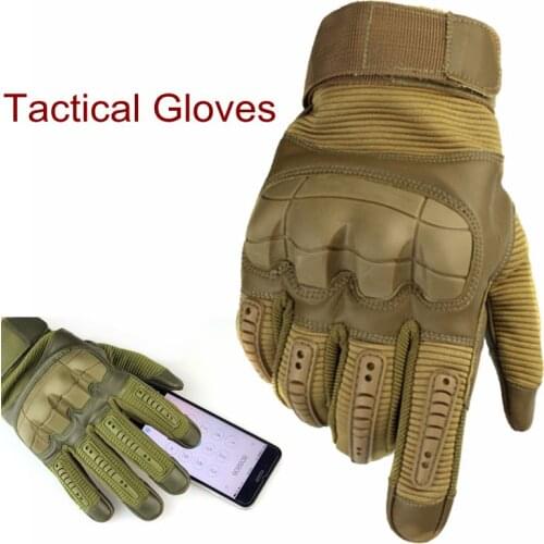 Tactical Gloves Full Finger Outdoor Sports Hiking Camping Cycling Hunting Mens Gloves Military Armor Protection Shell Gloves
