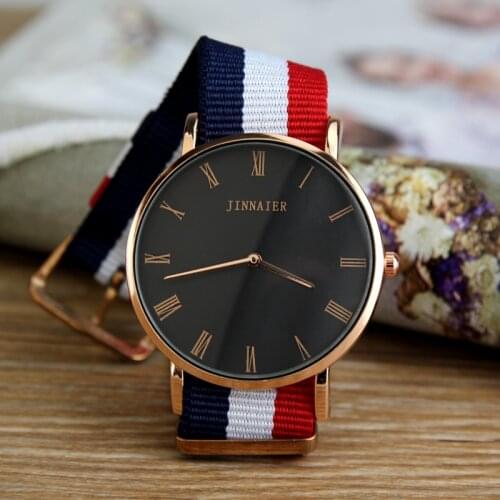 High Quality Nylon Strap Style Quartz Ladies Watch Top Brand Watch Fashion Casual Fashion Colorful Pattern Classic Watch Relogio