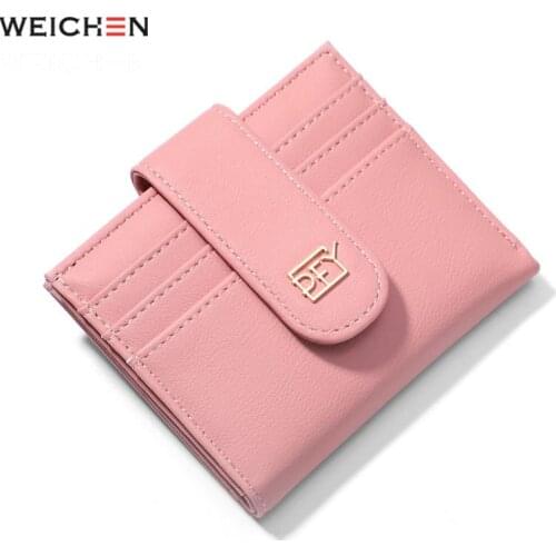 Weichen Slim Women Wallet Female Coin Purse Credit Card Holders Synthetic Leather Ladies Wallet Short Girl Purse