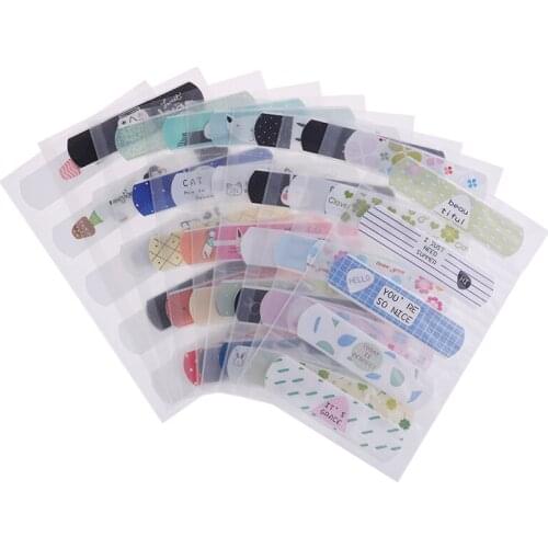 2 Sheets Cartoon Waterproof Kids Band Aid Adhesive Bandage Wound Brace Support Plaster Kits First Aid Emergency Skin Care