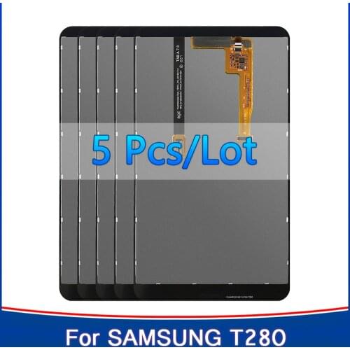 5Pcs For Samsung Galaxy Tab A 7.0 (2016) SM-T280 SM-T285 LCD Display Touch Screen For Samsung T280 Lcd Assembly Replacement