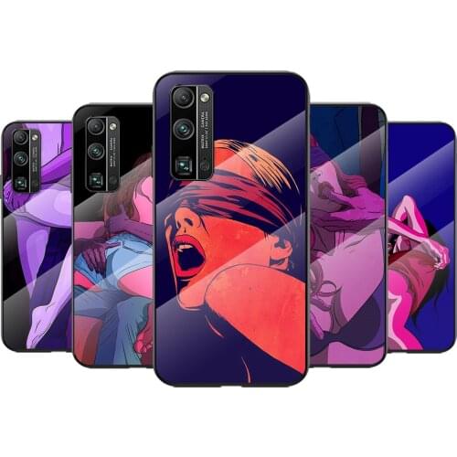 Tempered Glass Cover Hot Girls Bikini For Huawei Honor 30 20 10 9X 8X Pro Plus Lite Shockproof Shell Phone Case