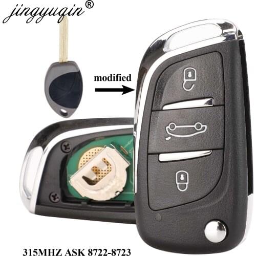 Jingyuqin Upgrade Key for Malaysia Toyota Truguard Remote Key with Circuit Board 2/3 Buttons fob key blank Replacement