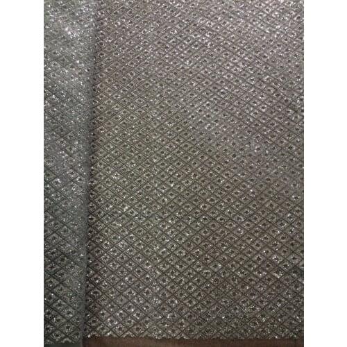 Glued glitter French Tulle Lace SYJ-42610 Fashian African French Lace With glitter