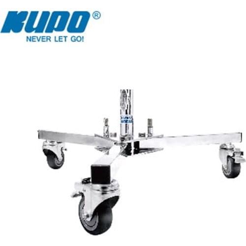 KUPO 350 load-bearing low-angle base moving ground rail shooting video brake pulley lamp low tripod