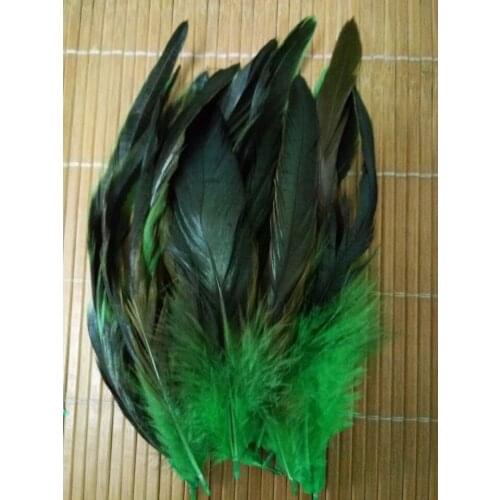 Hot! Sale 20pcs / lot high quality green pheasant feather, 5-7 "/ 12-18cm DIY jewelry accessories, wedding decorations