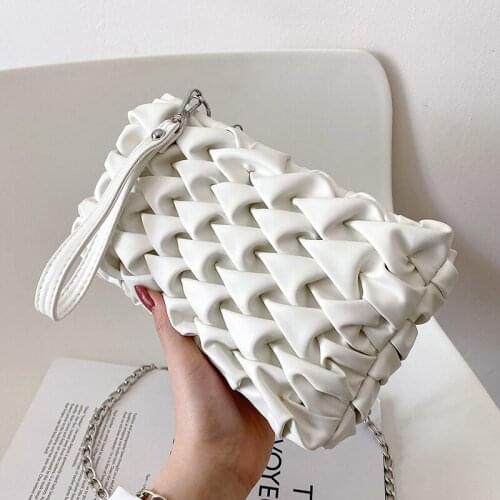 New Fashion Casual Chain Shoulder Bags for Women 2021 Fashion Simple Crossbody Bag Ladies Designer PU Leather Messenger Bag