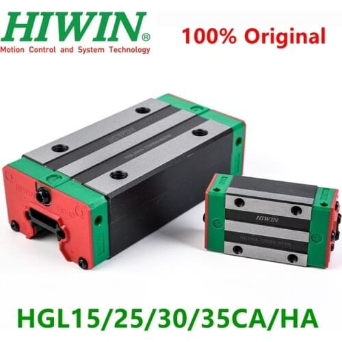 Original HIWIN linear carriage block HGL15CA HGL25CA HGL30CA HGL35CA HGL25HA HGL30HA HGL35HA for HGR linear guide rail CNC parts