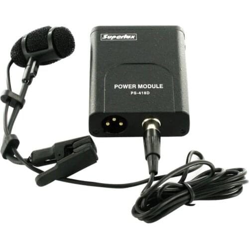 Original Superlux PRA383DXLR clip-on Gooseneck Saxophone microphone for professional performance musical instrument recording