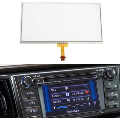 Novel-6.1 Inch Contact Screen Panel Glass Digitizer for TOYOTA Corolla Camry RAV4 Prius C 2014-2016 Radio Navigation 6.1inch