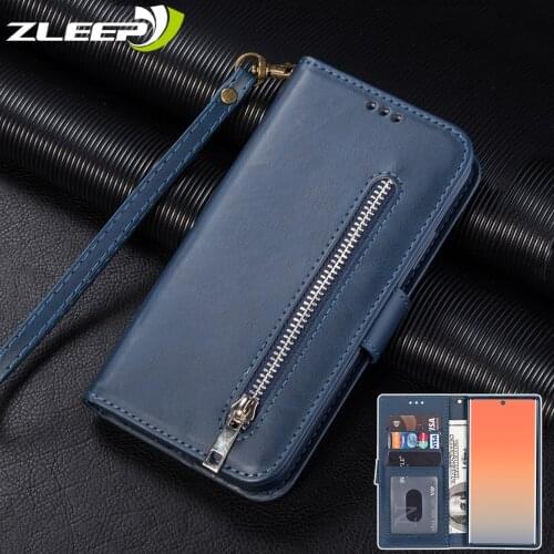 Luxury Leather Zipper Case For Samsung Galaxy A5 A6 A7 J3 J4 J6 Plus J5 J7 J8 2017 2018 EU US Wallet Card Slot Phone Cover Etui