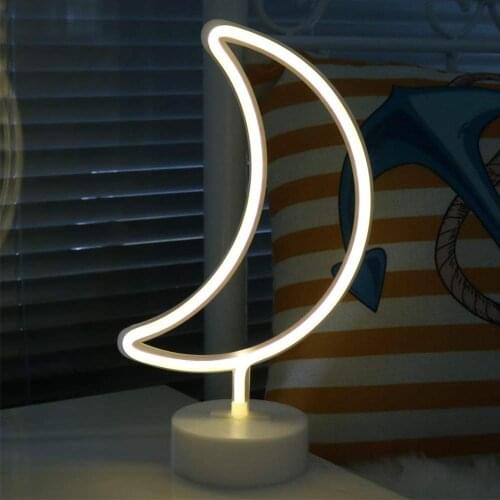 Usb Batterij Led Neon Licht Flamingo Kokospalm Cactus Eenhoorn Vorm Lamp Kleurrijke Thuis Kamers Decoratie Tafelblad Night Light