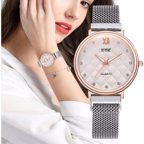 2019 Women Simple Dial Wristwatches Casual Fashion Luxury Leather Strap Quartz Watches Clock Relogio Feminino Montre Femme Watch