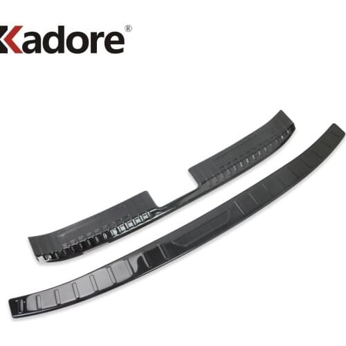 For Mazda CX30 CX-30 2020 2021 Stainless Steel Rear Bumper Protector Sill Trunk Guard Cover Trim Car Styling Accessories 2pcs