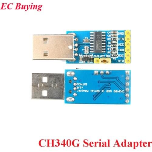 CH340G USB to TTL Serial Adapter Downloader 3.3V 5V Converter Pro Mini STC ISP For Arduino
