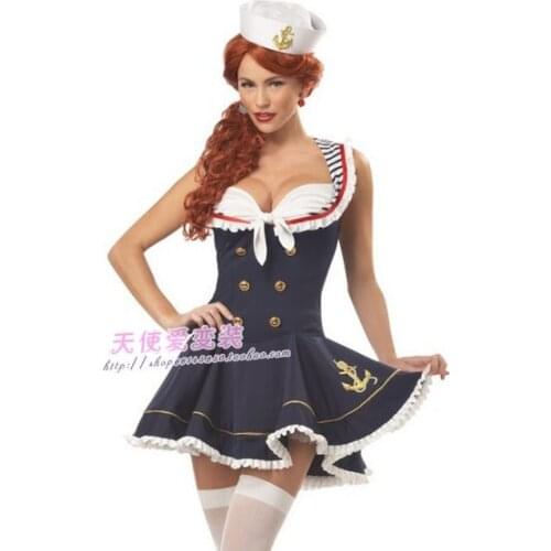 Europe and the United States hand take feng shui navy uniform COSPLAY nightclubs DS female costume students