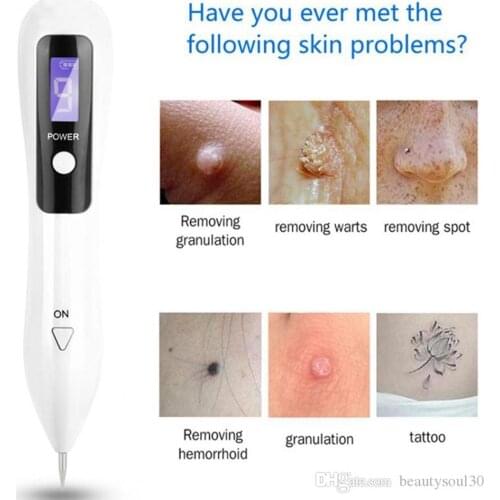 Laser Plasma Pen Freckle Remover Machine LCD Mole Removal Dark Spot Remover Skin Wart Tag Tattoo Remaval Tool Beauty Salon