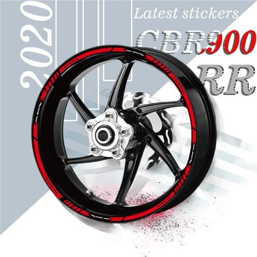 New product promotion Motorcycle Front and rear wheels tire stickers wheel reflective moto decals For HONDA CBR900RR cbr900rr