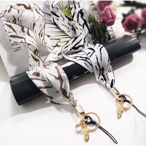 Marble Printed Necklace Phone Lanyard Strap For iphone redmi samsung Camera Mobile Phone ID Card Long Hanging Rope String