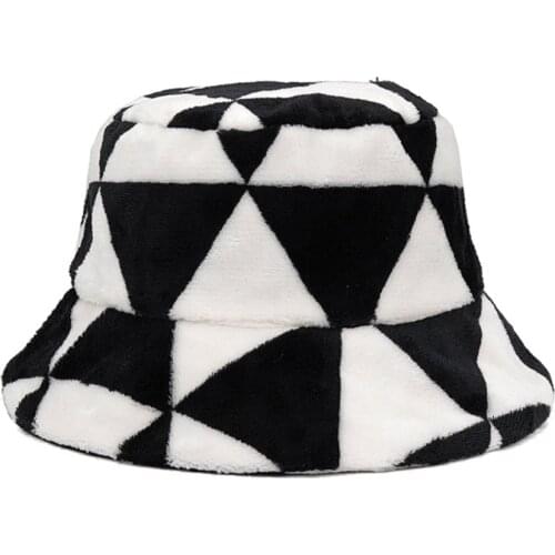 M2EA Bucket Hats for Wind Protection Fisherman Panama with Symmetric Diamond Pattern for Breezing Autumn