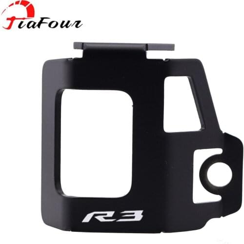 Fit ZYF-R3 For YZF-R25 2015-2021 YZF-R6 10-21 YZF-R1 R1M 98-21 YZF-R15 V3 19-21 rear brake fluid reservoir guard cover protector