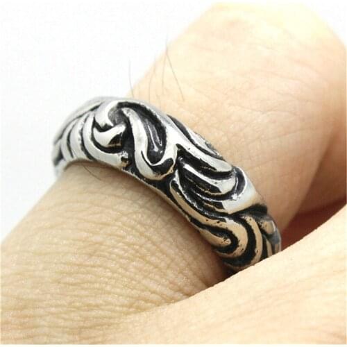 1pc Boys Ladies 316L Stainless Steel Simple Band Ring Biker Ring Factory Price