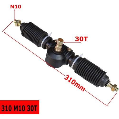 M10 1pcs 310mm Eccentric Power Steering Gear Shaft Rack Pinion Assembly For China Go Kart Buggy Karting ATV UTV Bike Parts
