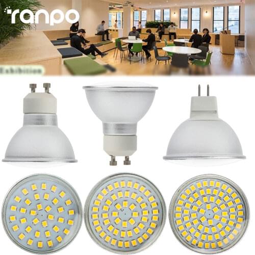 Led Spotlight MR16 LED Lamp AC 220V 4W 6W 8W Led Bulb Lights AC / DC 12V 24V GU10 SMD 2835 White/Warm White Home Lighting