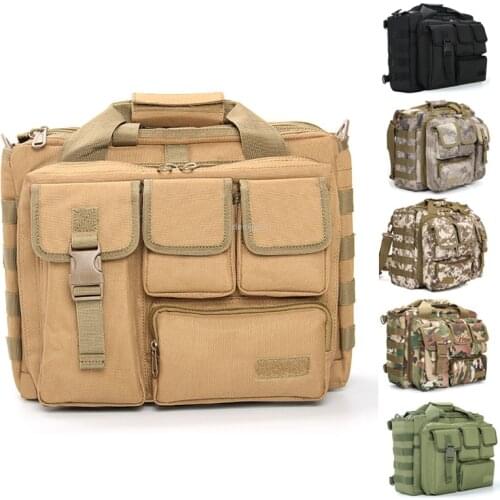 Molle Tactical Military Shoulder Bag Waterproof Outdoor Laptop Hand Carry Bags Durable Hunting Hiking Climbing Backpack Bags