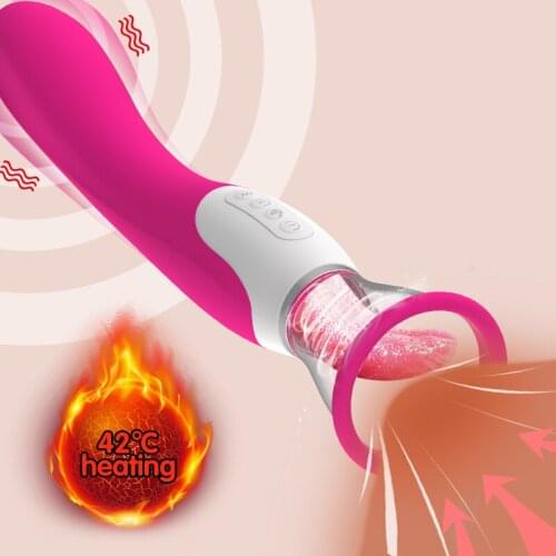 Vagina Blowjob Pussy Sucking Oral Sex Toys for Woman Tongue Licking Clitoris Stimulator Nipple Sucker Vibrator Masturbator