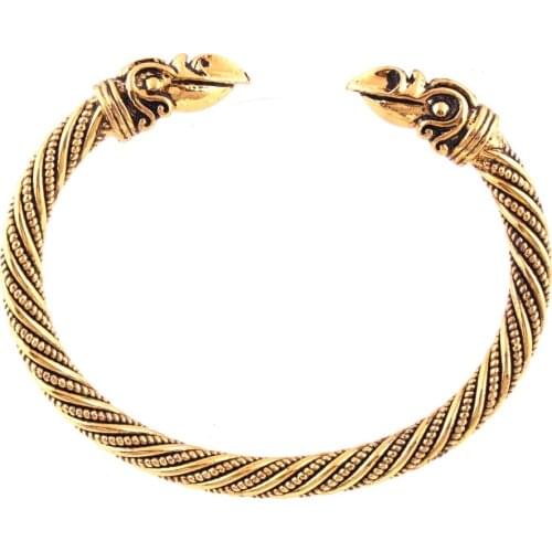Viking Bracelet Male Pagan Jewellery Gold-color Bangle&Bracelet For Man and Women Jewelry and Accessories