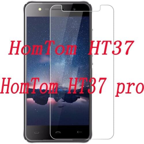 Smartphone 9H Tempered Glass for HomTom HT37 / HT37 pro 5.0" Explosion-proof Protective Film Screen Protector cover phone