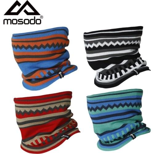 Winter Warm Ski Scraf Knit Neck Warmer Circle Wrap Cowl Loop Snood Shawl Outdoor Beanie Ski Climbing Hat Scarf For Men Women