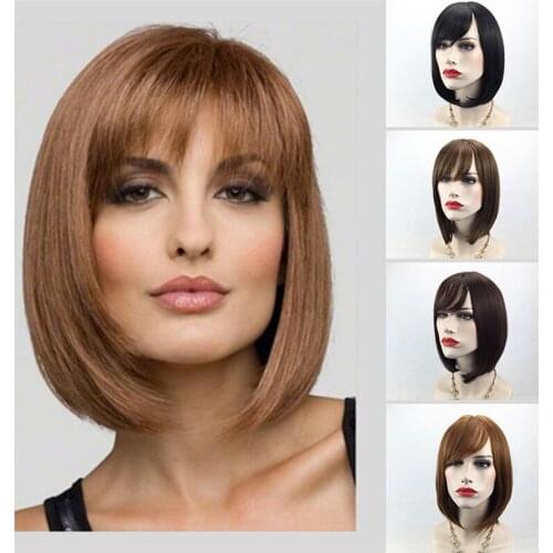 1pcs High Quality Hair Clips Fringe Hair Pieces False Synthetic Hair On The Clips Front Neat Bang Good Hair Styling Accessories