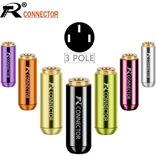 10pcs/lot 3 Poles Stereo 3.5mm Mini Jack Aluminum Shell Female 3.5mm Jack Socket Stereo Wire Connector Headphone Adapter