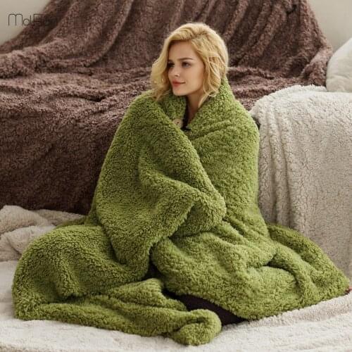 150x210cm Universal Lamb Velvet Blankets For Beds Long Plush Solid Throw Blanket Warm Tapestry Home Blankets Use Sleeping Adults