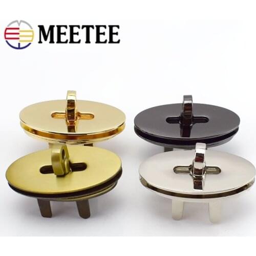 2Pcs Oval Egg Metal Turn Lock Snap for Handbag Women Bag Twist Lock Clasps Closure DIY Metal Buckle Hardware Accessories