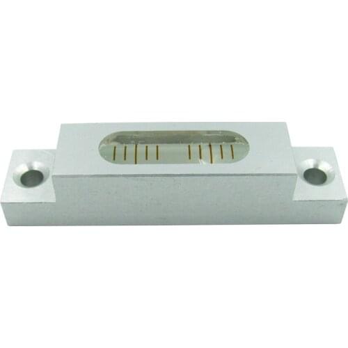 HACCURY Size 66*15*14mm Aluminum shell Submit Levels spirit level for Total Station blisters with Mounting hole