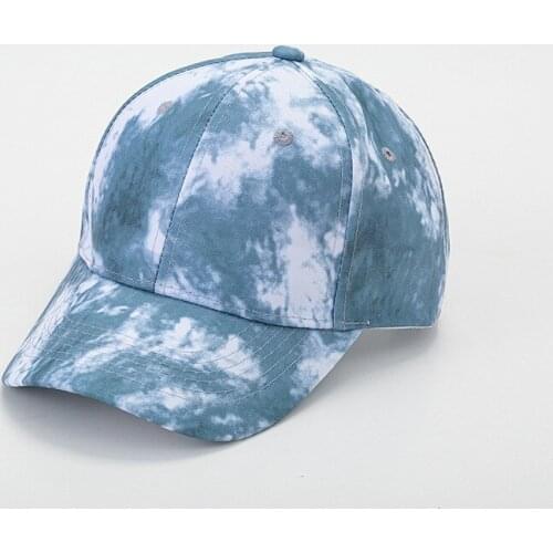 Baseball Caps for Women 2021 New INS Men Cap Visors Tie-dye Colorful Sports Hat Spring Summer Beach Adult Sun Hats Boy Girl Caps